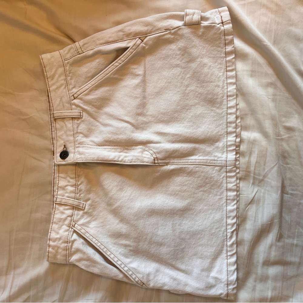 Stylish Cream Mini Skirt